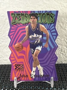1997-98 SP SkyBox Z-Force Zensations John Stockton Insert #22 Utah Jazz Die Cut - Picture 1 of 2