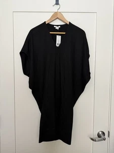 Vestido Helmut Lang Sonar Talla XS Pequeño Negro Lana Cuello en V Minimalista Evento Femenino - Imagen 1 de 13