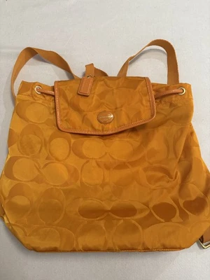 Coach Backpack Large; Bright Orange - Image 1 of 4