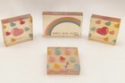 Rare Vintage Japanese Citation Heart Rainbow Eraser Lot of 4 Kawaii Collectible