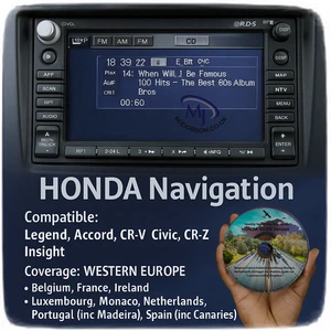 Sat Nav Update Honda Accord,CR-V,Civic,Civic ,CR-Z,Insight -LIFETIME WARRANTY - Picture 1 of 5