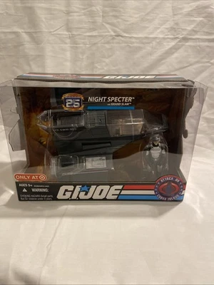 GI Joe Night Specter 25 aniversario con vehículo exclusivo de Grand Slam Target sin usar, en caja Foto 1 de 4