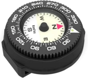 Brújula KanPas Mini Botón Mapa con Bisel Giratorio para Correa de Reloj Llevar Todos los Días - Imagen 1 de 12