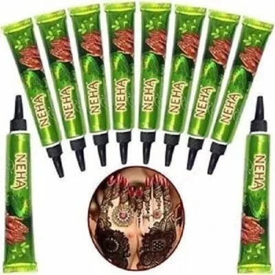 10pcs Neha Instant Mehndi Cone Natural Herbal Temporary Tattoo Body Mehndi - Изображение 1 из 3