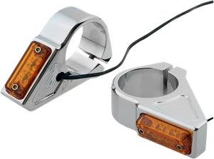 JOKER MACHINE 05-301-3 LED Turn Signals - 41 mm - Chrome - Picture 1 of 2