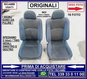 SEDILE SEDILI ANTERIORE SINISTRO GUIDA SX DESTRO PASSEGGERO DAIHATSU TERIOS 2 J2 - Foto 1 di 17