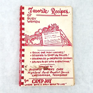 Favorite Recipes of Busy Women 1968 Cookbook - Highland Park Baptist Chattanooga - Picture 1 of 18