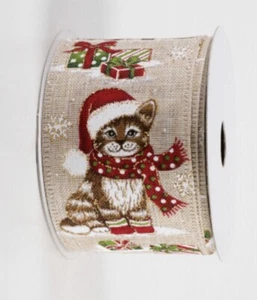 Urlaub Kitty Katze Katzen Weihnachtsgeschenke Geschenke Schals 2,5" Kabelband von Yd - Bild 1 von 2