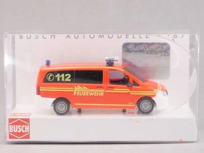 Busch 51119 Mercedes Vito Fire Brigade Cowardly 1:87 H0 Mint! Ob Sg 1703-24-9 - Image 1 of 2