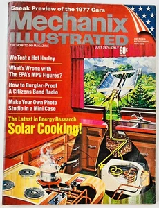 Vintage July 1976 Mechanix Illustrated Magazine Bicentennial Ed Solar Cooking - Picture 1 of 6