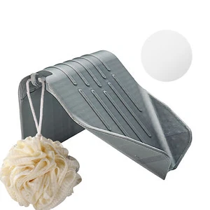 Automatic Drainable Soap Dish With Drain Spout Wall Mount Quick Dry Storage - Picture 1 of 11