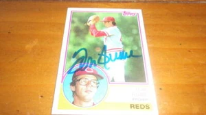 Tarjeta Topps firmada por Tom Hume Cincinnati Reds 1983 certificado de autenticidad - Imagen 1 de 1