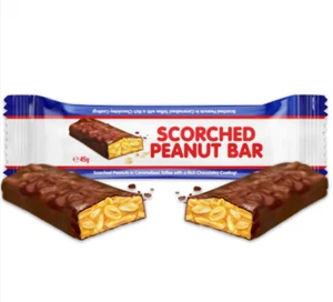 16 X Scorched Peanut Bar - Chocolate Coated Peanut Brittle - Picture 1 of 1