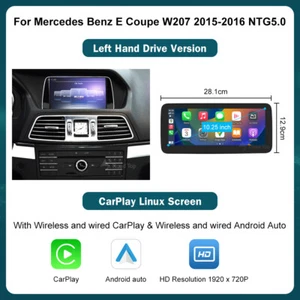 10.25'' Wireless Carplay Touch Screen AndroidAuto For Benz E Class W212 NTG5.0 - Picture 1 of 12