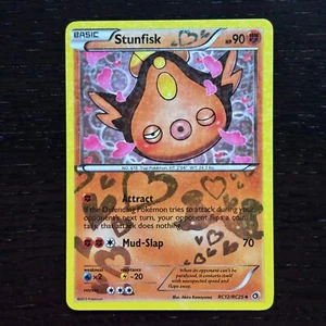 Stunfisk RC12/RC25 Pokemon Legendary Treasures B&W Uncommon Radiant Holo LP/MP - Picture 1 of 4