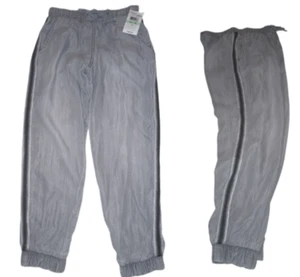 Girls Tencel Joggers with Racing Stripe Chelsea Violet Size 8 Gray - Picture 1 of 2