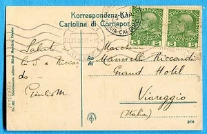 1913 TRIESTE bollo meccanico su AUSTRIA 5 h.COPPIA (269767) - Imagen 1 de 1