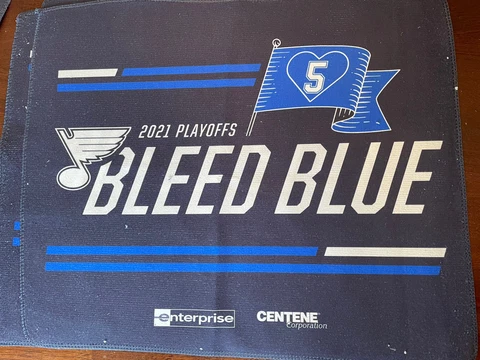 NEW St Louis Blues 2021 NHL Playoff Rally Towel 5-21-21 Cover