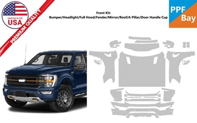 Kit completo de precorte de película de protección de pintura delantera PPF para Ford F-150 Tremor 2021-2023 Foto 1 de 4