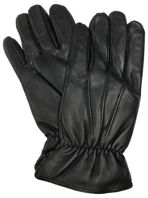 Isotoner Smartouch Men Black Leather Thinsulate Touchscreen Tech Gloves Medium - Image 1 of 2