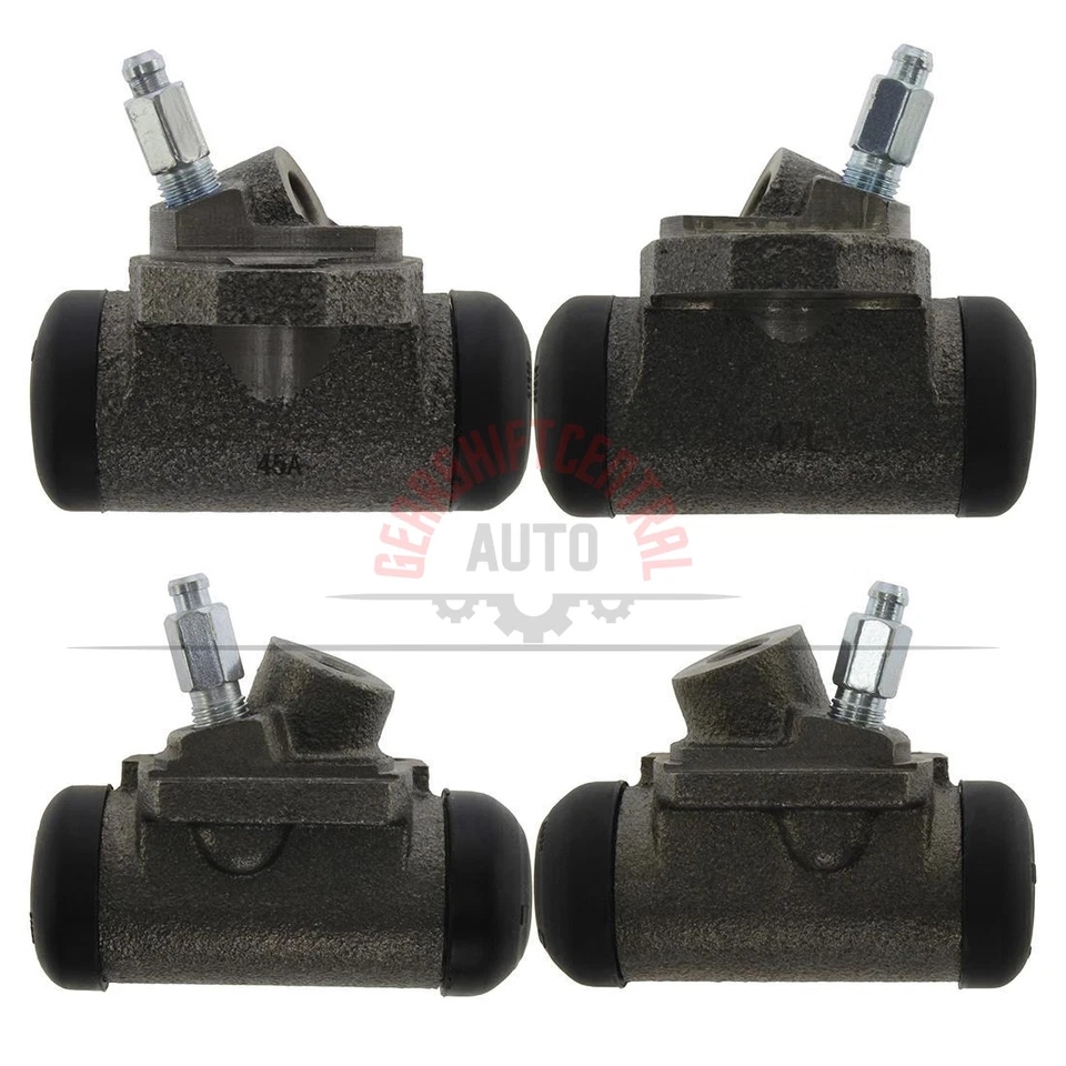 Cilindro de rueda de freno de tambor centrado delantero trasero 4 piezas para Chevrolet Chevy II 1963 Foto 1 de 4