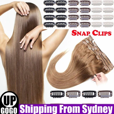 30pcs Brand New Wigs Snap Clips For Hair Extension Weft 32mm All Colours Styling - image 1 of 4