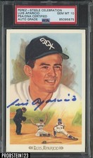 Luis Aparicio HOF Signed Perez-Steele Celebration Postcard PSA/DNA 10 AUTO
