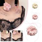 Retro Large Rose Flower Choker Necklace Womens Gothic Dress Accessori`~ A3T5