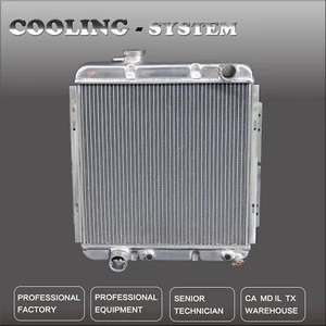Aluminum 3Row KKS Radiator Fit Ford 65-66 Mustang 60-65 Falcon V8 17" CORE CC251 - Picture 1 of 12