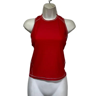 De Soto Forza Tri Top Sleeveless Cycling Built In Bra Red White Women’s Size XS - Image 1 of 4