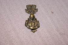 Vintage Brass Cast Metal Shakespeare Door Knocker