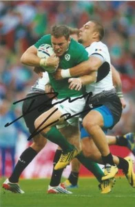 FOTO DE ACCIÓN FIRMADA 6x4 IRLANDA Y ULSTER RUGBY UNION: DARREN CAVE + CERTIFICADO DE AUTENTICIDAD - Imagen 1 de 1