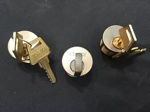 Cilindri Schlage Mortise con chiavi e Thumbturn, finitura ottone, set di 3 fabbri - Foto 1 di 4