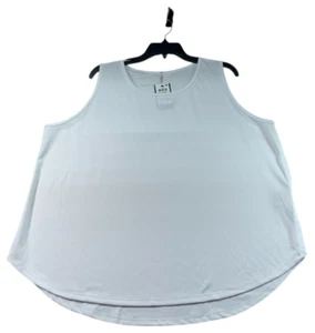 Ideology Wokout Shirt Womens Plus Size 2X White Sleeveless New - Picture 1 of 7