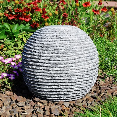 CLGarden 30cm Granit Springbrunnenkugel mit Bohrung Gartenbrunnen selber bauen - Bild 1 von 4