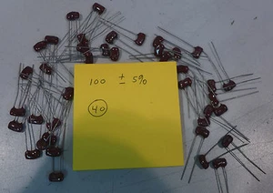 Mica Capacitor 100 pF ±5% Lot of 40 - Bild 1 von 2