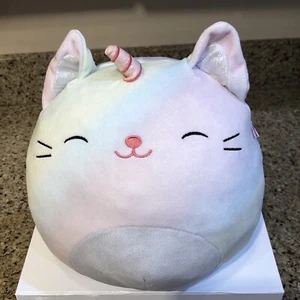 Squishmallows Camilla the Caticorn Cat Unicorn Silver Belly 8” Pillow Soft Plush - Picture 1 of 3