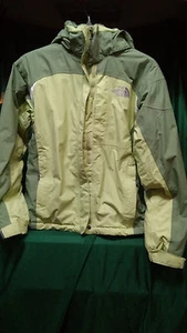THE NORTH FACE HYVENT WOMEN'S LADIES SP GREEN NYLON HOODED SKI JACKET COAT - Picture 1 of 6