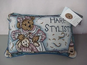 USA Made NWT Boyds Bears Hare Stylist 12.5" x 8.5" Tapestry Word Pillow #217 - Picture 1 of 3