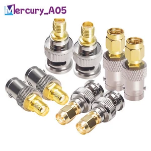 SMA to BNC Connector Kit 8PCS Male Female RF Coax Coaxial Adapter Conv E2D3 R9Y5 - Zdjęcie 1 z 7