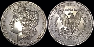 1884-O Morgan Silver Dollar - VAM-35 - Hot 50 - Semi-Proof Like-Regular Strike - Picture 1 of 16
