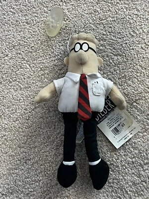 Muñeco colgante de felpa de 7” Dilbert personaje de tira cómica GUND nuevas etiquetas blancas Foto 1 de 4