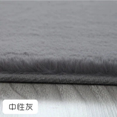 Sofa Bedroom Carpet Blanket Rabbit Hair Imitation Living Room Plush Floor Mat - Image 1 of 4