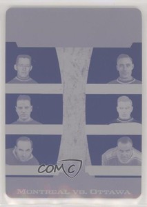 2017 Leaf ITG Used Printing Plate Magenta 1/1 Georges Vezina Aurele Joliat 7ez