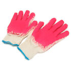Korean Red Latex Palm Coated Cotton Grip Glove, Work & Gardening Glove 10 Pairs