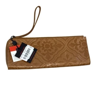 Hobo International Embossed Leather Wristlet Clutch Wallet - Picture 1 of 7