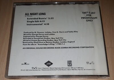 KOOL MOE DEE - All Night Long - Remix PROMO CD Single US RAP Hip Hop MEGA RARE - Bild 1 von 3
