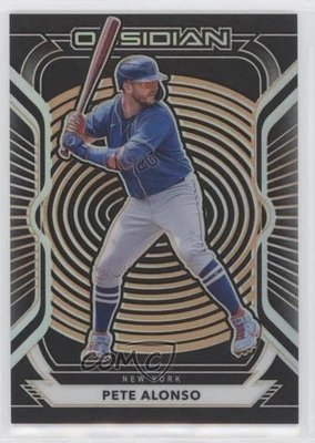 2021 Panini Chronicles Obsidian Electric Etch Purple /99 Pete Alonso #12 - Image 1 of 2