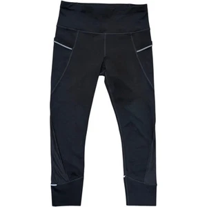 Athleta Women's Capri Leggings S Black Side Pockets Back Zip 347896-00 - Picture 1 of 7