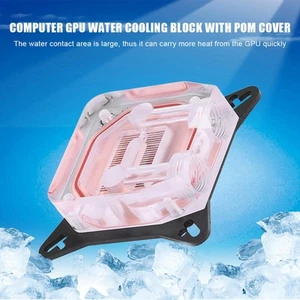 Computer GPU Water Cooler Cooling Block Copper Base POM Cover With Waterway FY - Afbeelding 1 van 22